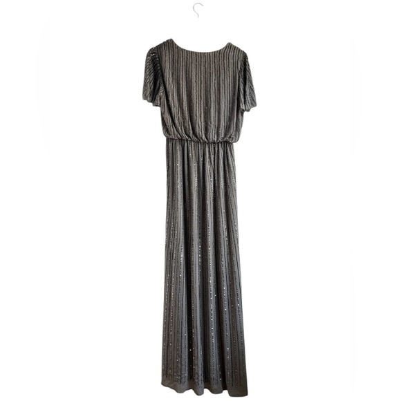 Show Me Your Mumu | Michelle Flutter Maxi Dress Dove Gray Beaded - Picture 3 of 7